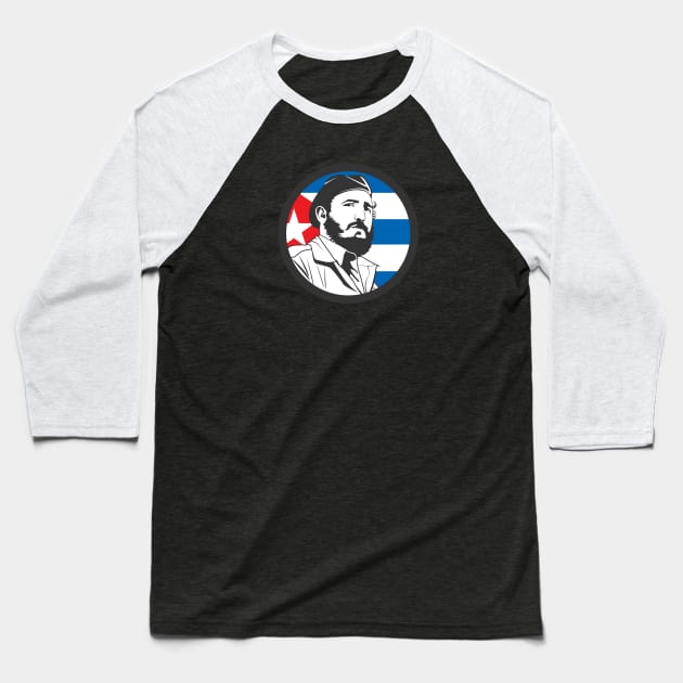 Fidel Castro Baseball T-Shirt by TambuStore